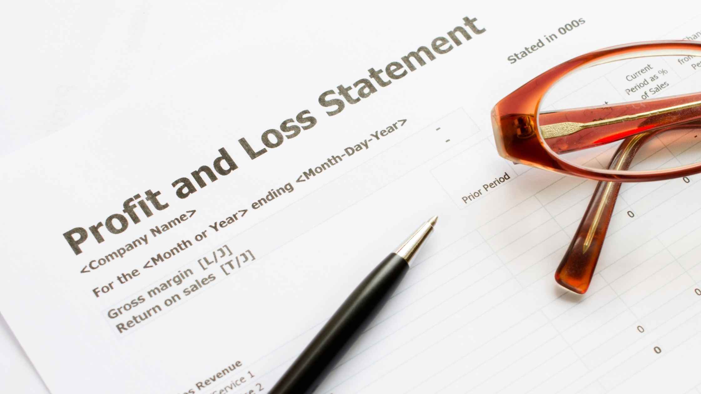 Profit loss statements